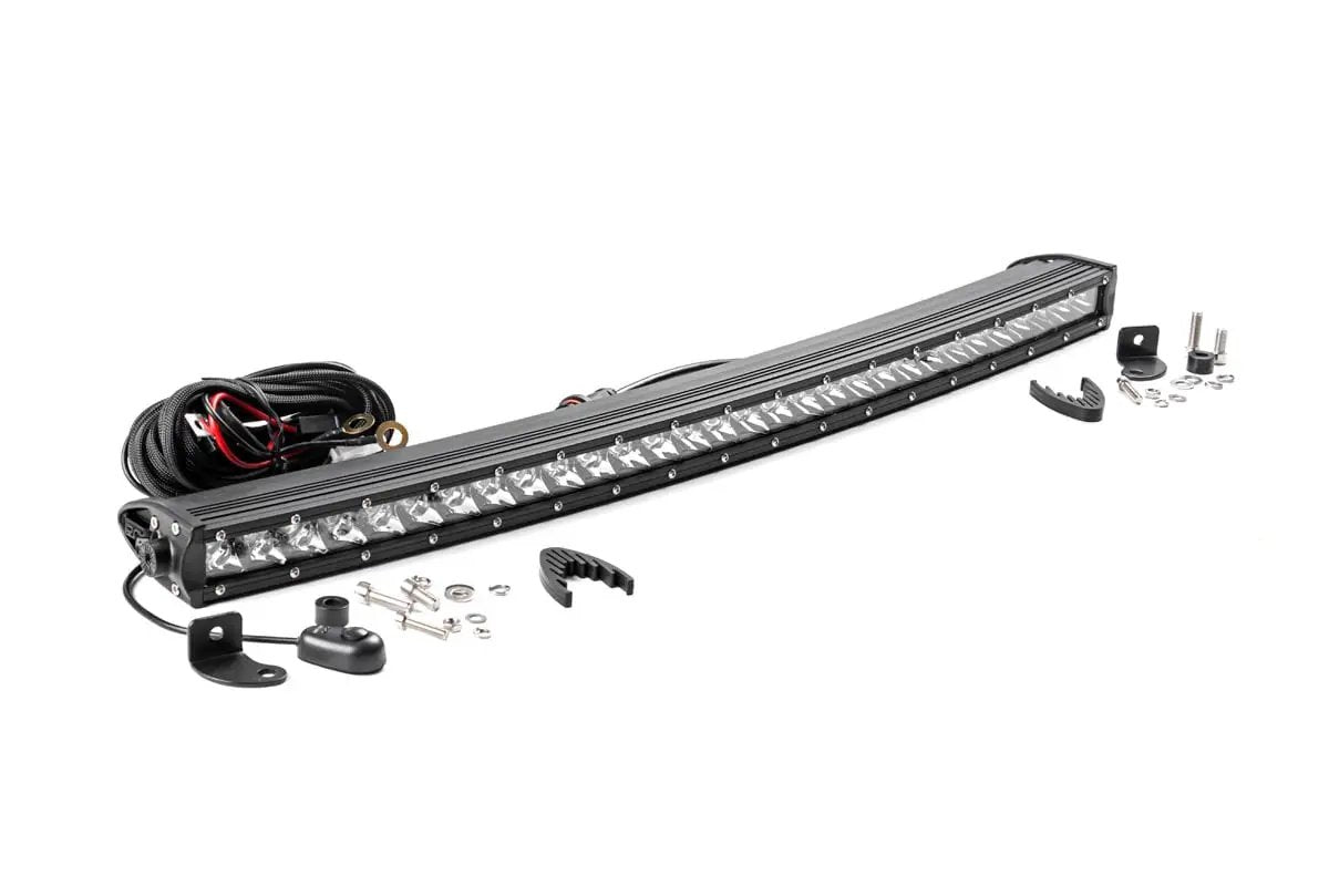 30 Inch Chrome Series LED Light Bar | Curved | Single Row by Rough Country