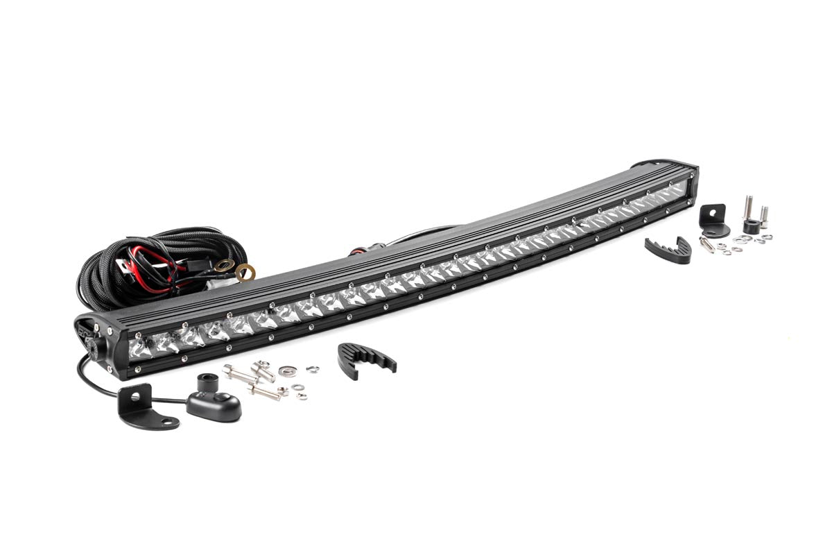 30 Inch Chrome Series LED Light Bar | Curved | Single Row by Rough Country