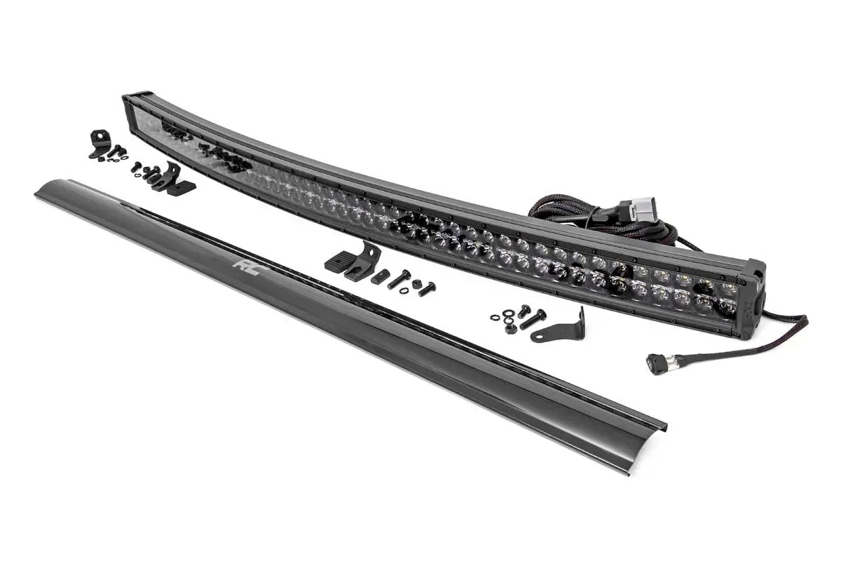 50 Inch Black Series LED Light Bar | Curved | Dual Row | Cool White DRL by Rough Country
