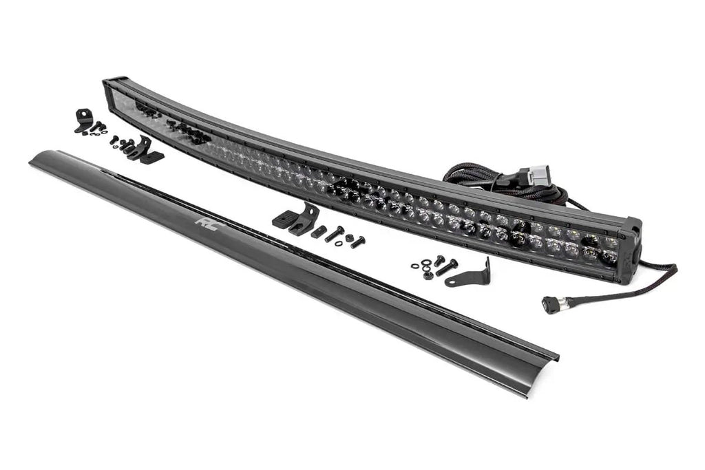 50 Inch Black Series LED Light Bar | Curved | Dual Row | Cool White DRL by Rough Country