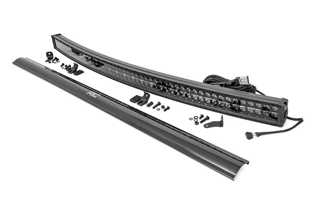 54 Inch Black Series LED Light Bar | Curved | Dual Row | Cool White DRL by Rough Country