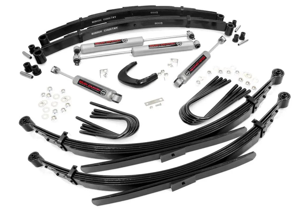 4 Inch Lift Kit | 52 Inch Rear Springs | Chevy/GMC C10/K10 Truck & SUV/K5 Blazer (73-76) by Rough Country