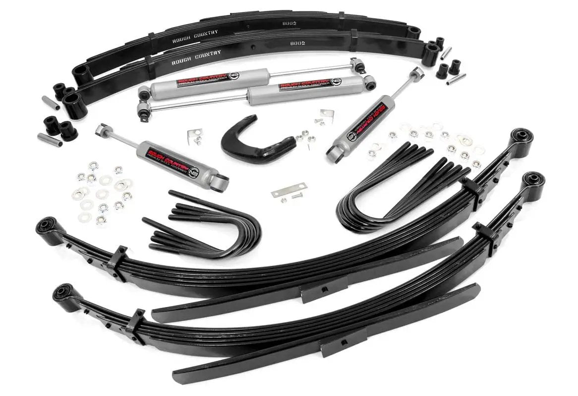 4 Inch Lift Kit | 52 Inch Rear Springs | Chevy/GMC C10/K10 Truck & SUV/K5 Blazer (73-76) by Rough Country
