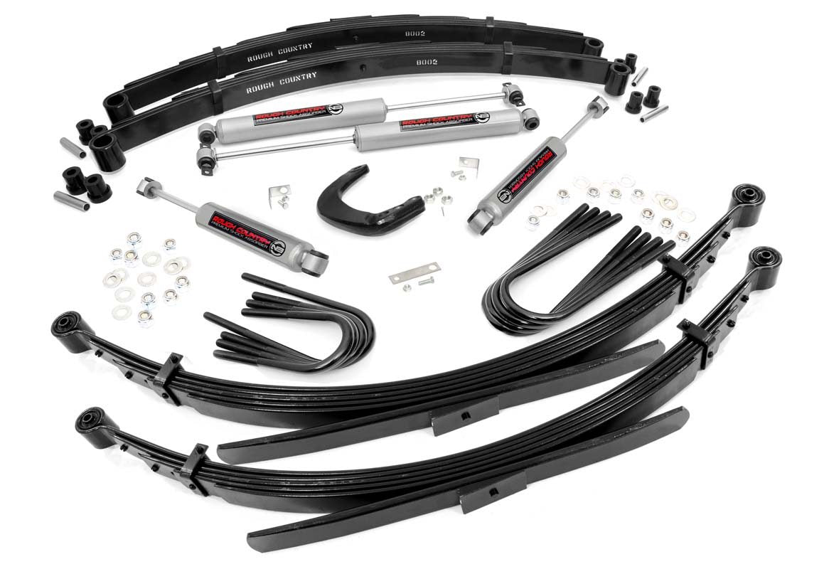 4 Inch Lift Kit | 52 Inch Rear Springs | Chevy/GMC 3/4-Ton Suburban/C25/K25 Truck (73-76) by Rough Country
