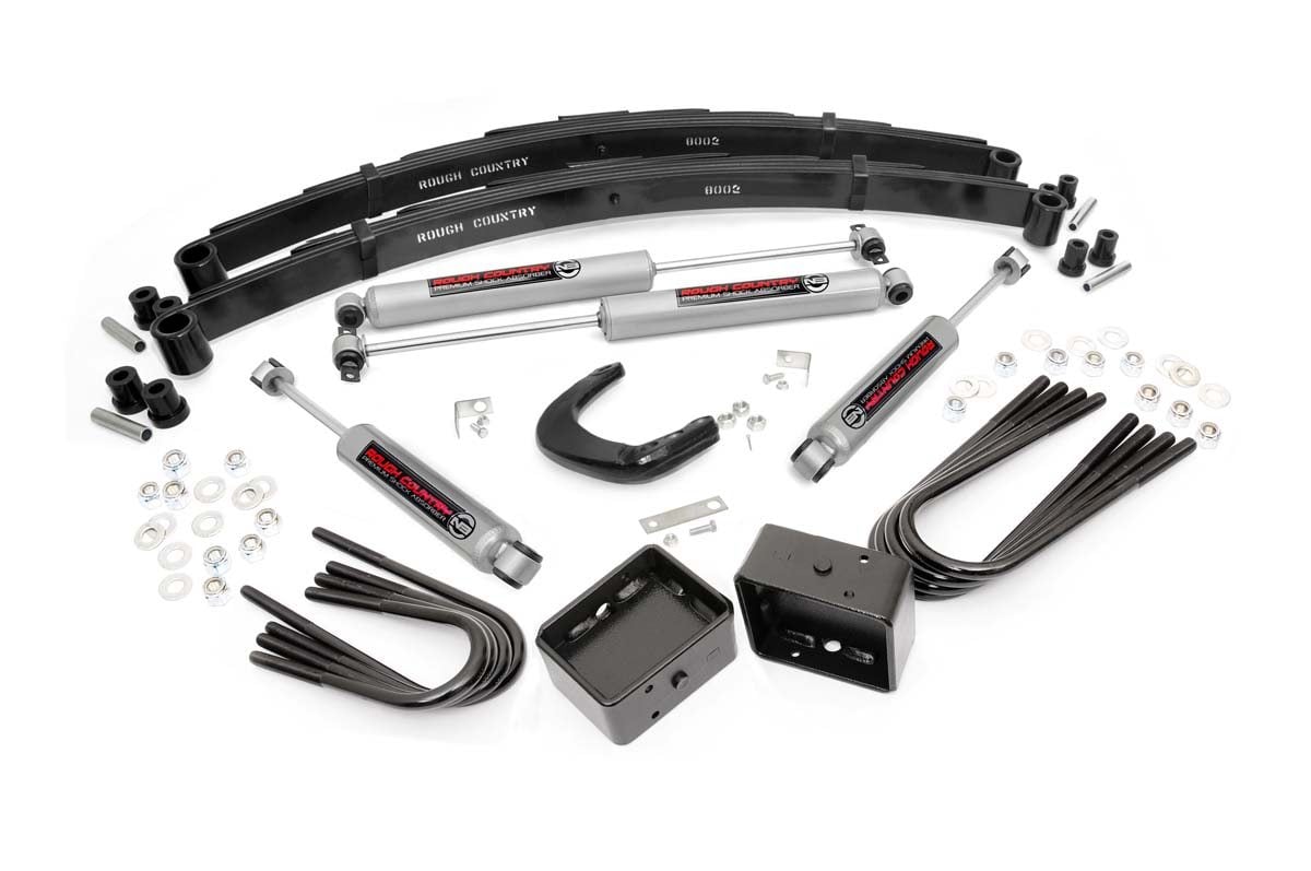 4 Inch Lift Kit | RR Blocks | Chevy/GMC C10/K10 Truck & SUV/K5 Blazer (73-76) by Rough Country