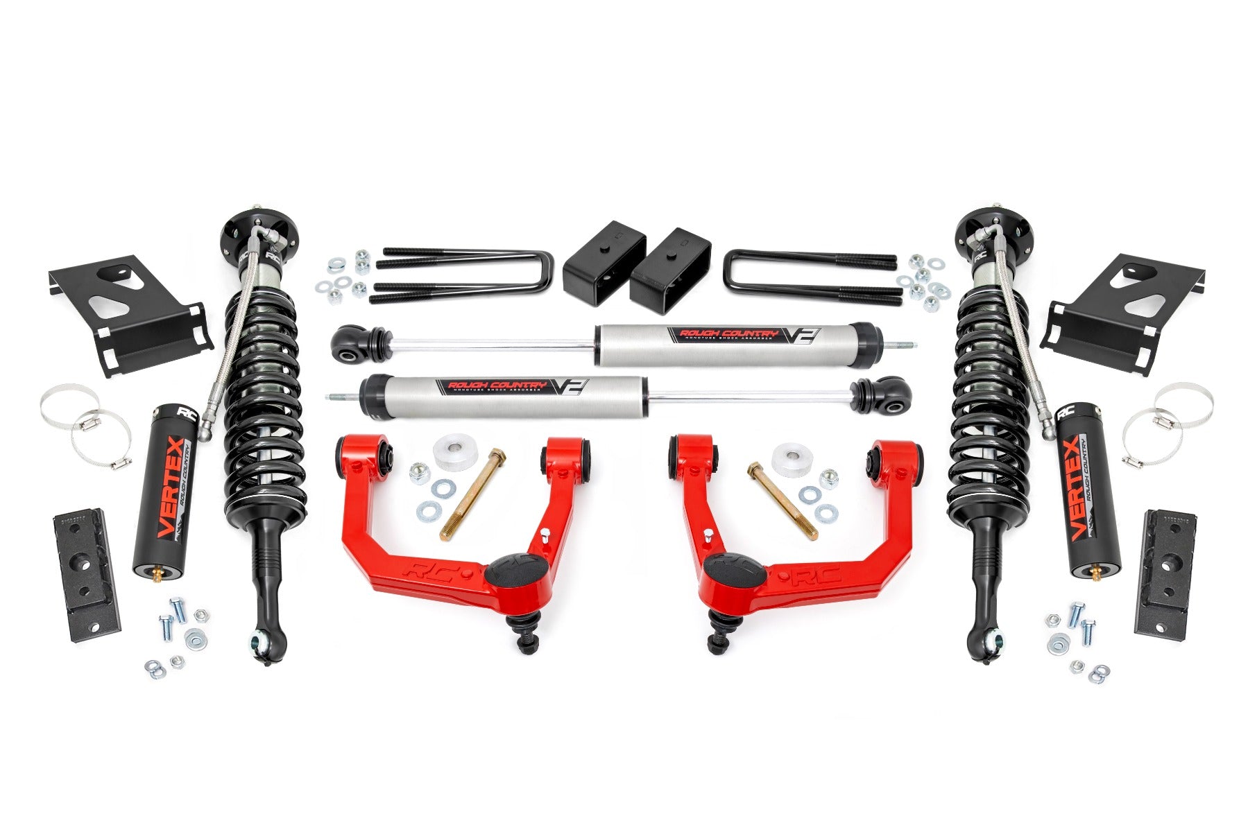 3.5 Inch Lift Kit | Red UCA | Vertex/V2 | Toyota Tacoma 2WD/4WD (2005-2023) by Rough Country