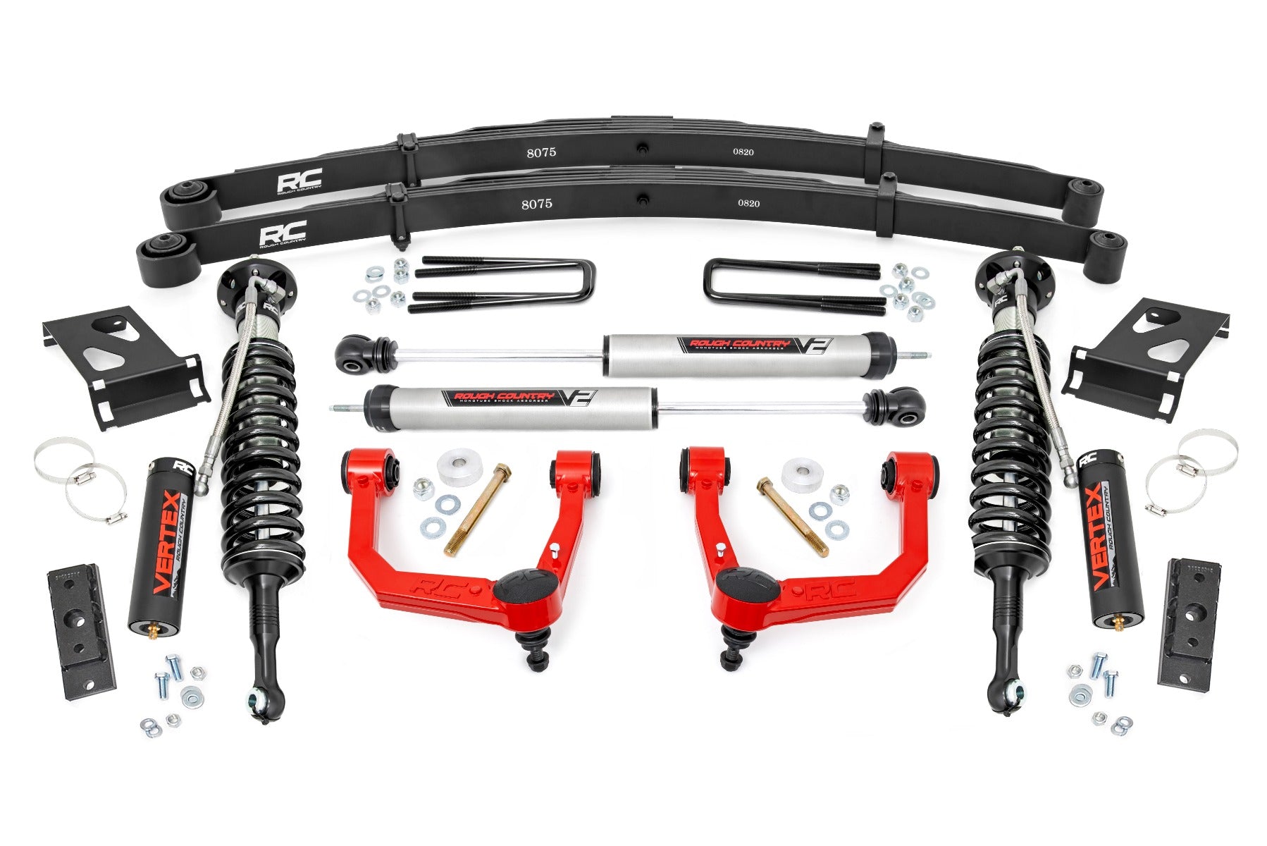 3.5 Inch Lift Kit | Red UCA | Vertex/V2 | Toyota Tacoma 2WD/4WD (2005-2023) by Rough Country