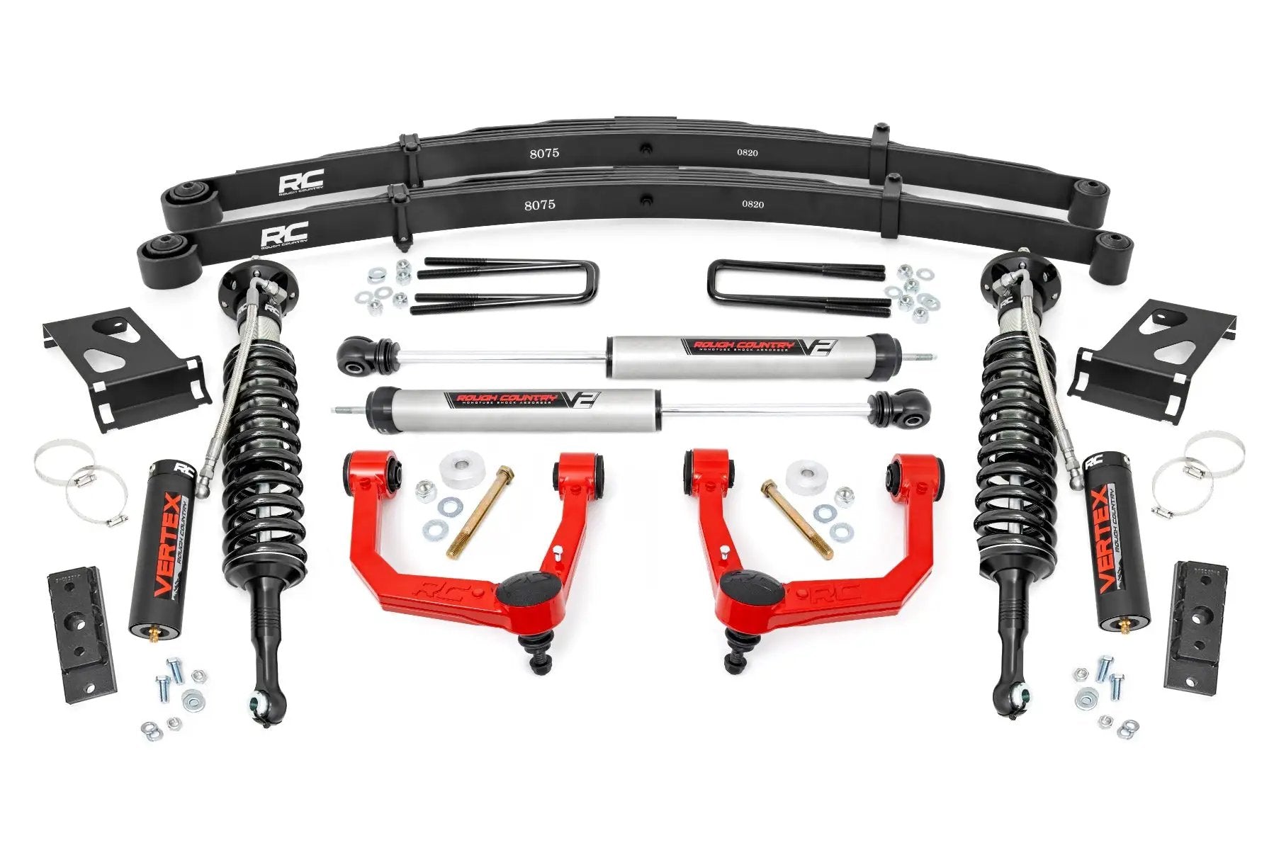 3.5 Inch Lift Kit | Red UCA | Vertex/V2 | Toyota Tacoma 2WD/4WD (2005-2023) by Rough Country