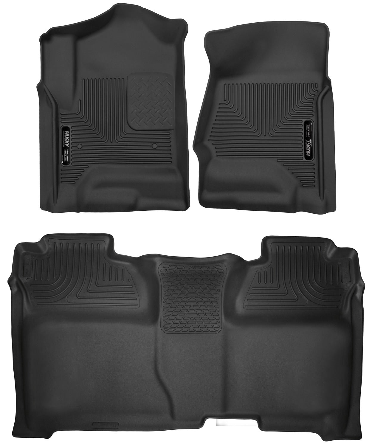 Husky X-act Front & 2nd Seat Floor Liners 53908 by Husky Liners