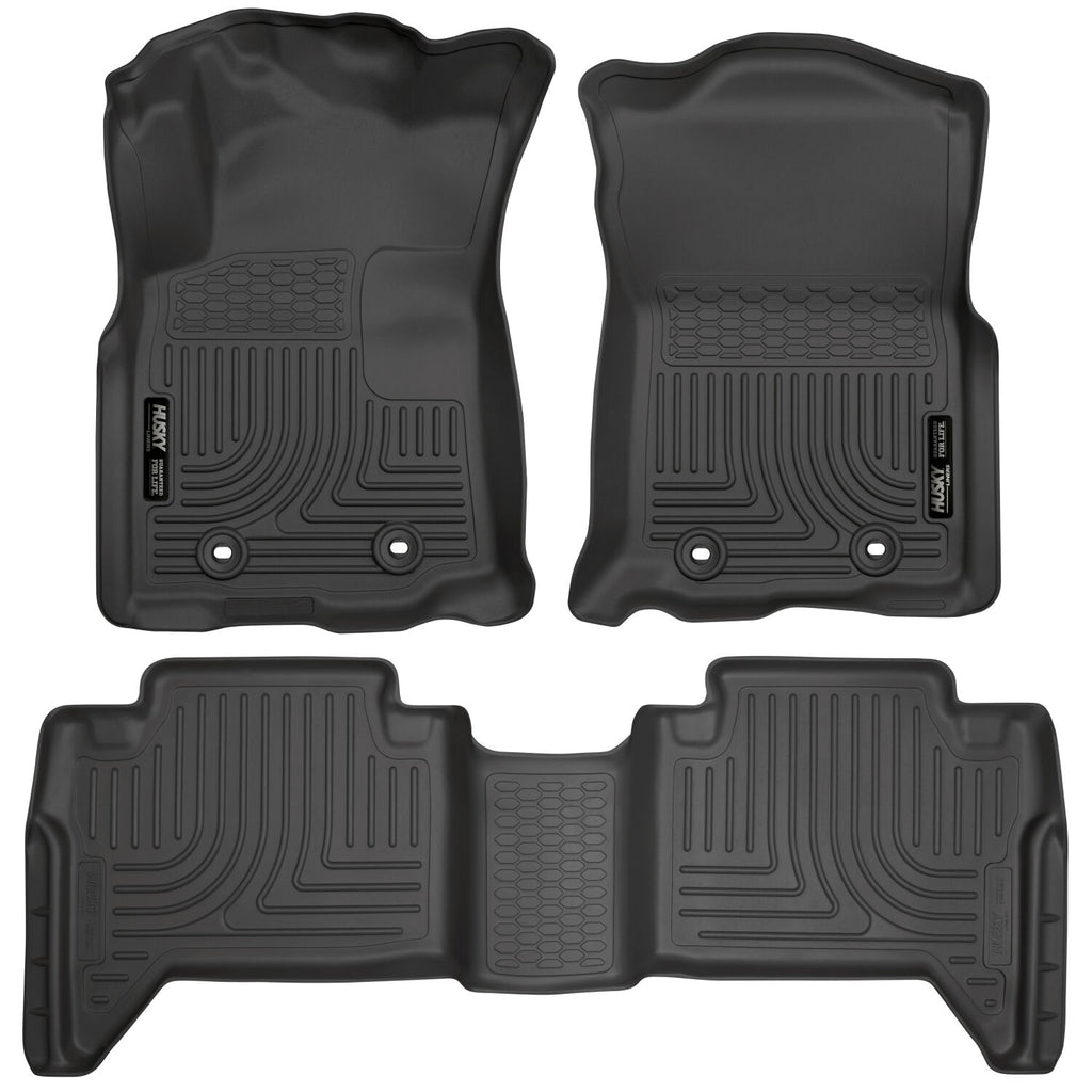 Weatherbeater Front And Second Seat Floor Liner Set; Black 93941 by Husky Liners