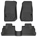 Weatherbeater Front And Second Seat Floor Liner Set; Black 93971 by Husky Liners