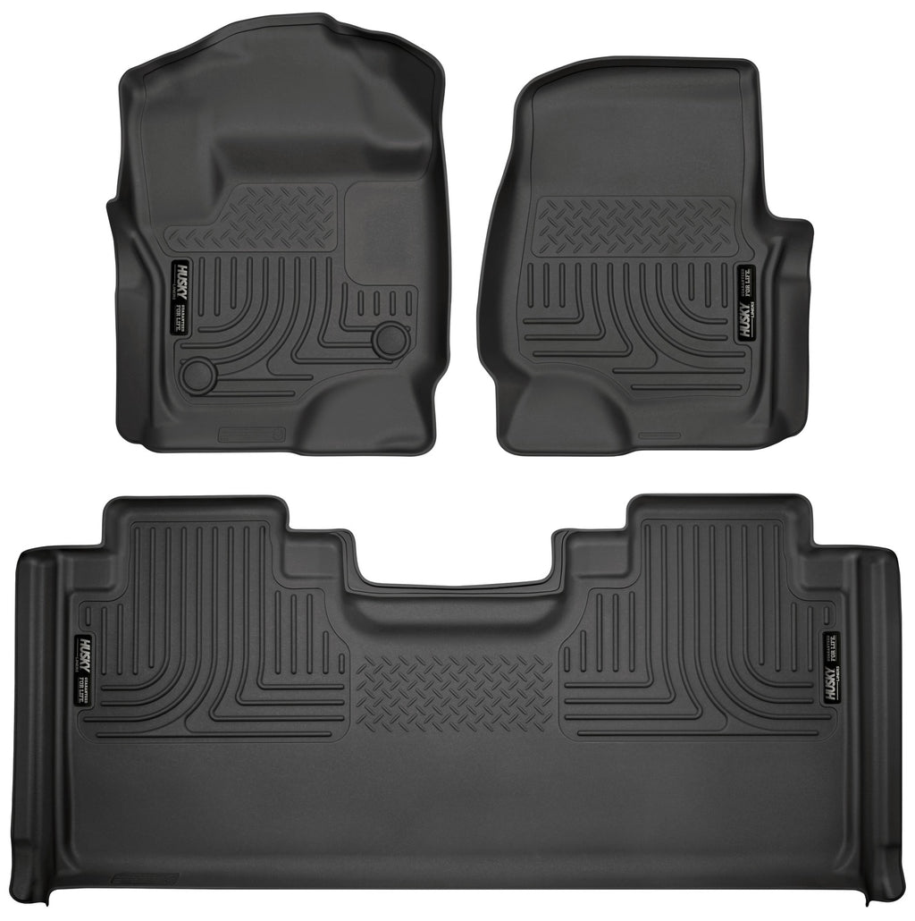 Husky Weatherbeater Front & 2nd Seat Floor Liners 94071 by Husky Liners
