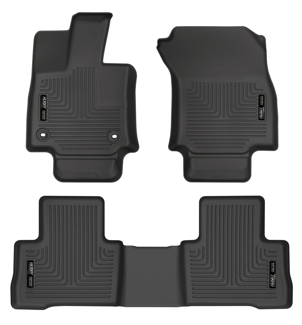 Weatherbeater - Front & 2nd Seat Floor Liners (Footwell Coverage) by Husky Liners
