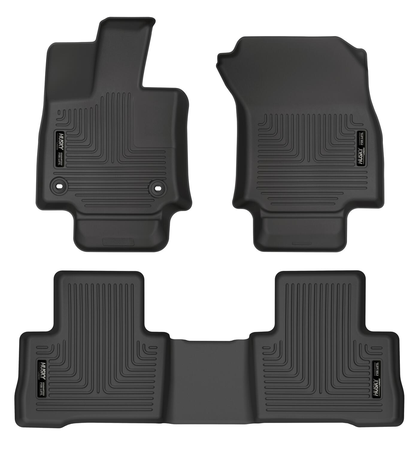 Weatherbeater - Front & 2nd Seat Floor Liners (Footwell Coverage) by Husky Liners