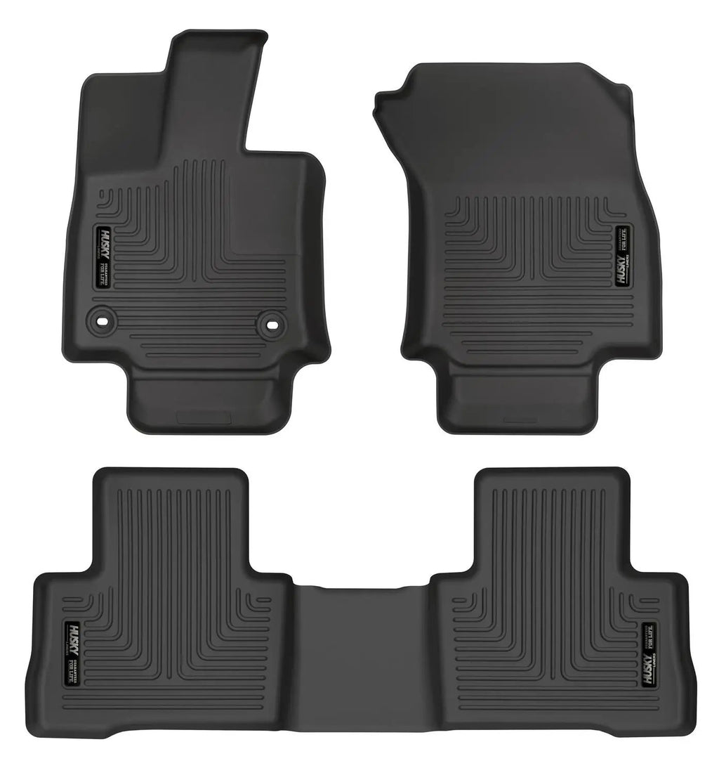 Weatherbeater - Front & 2nd Seat Floor Liners (Footwell Coverage) by Husky Liners