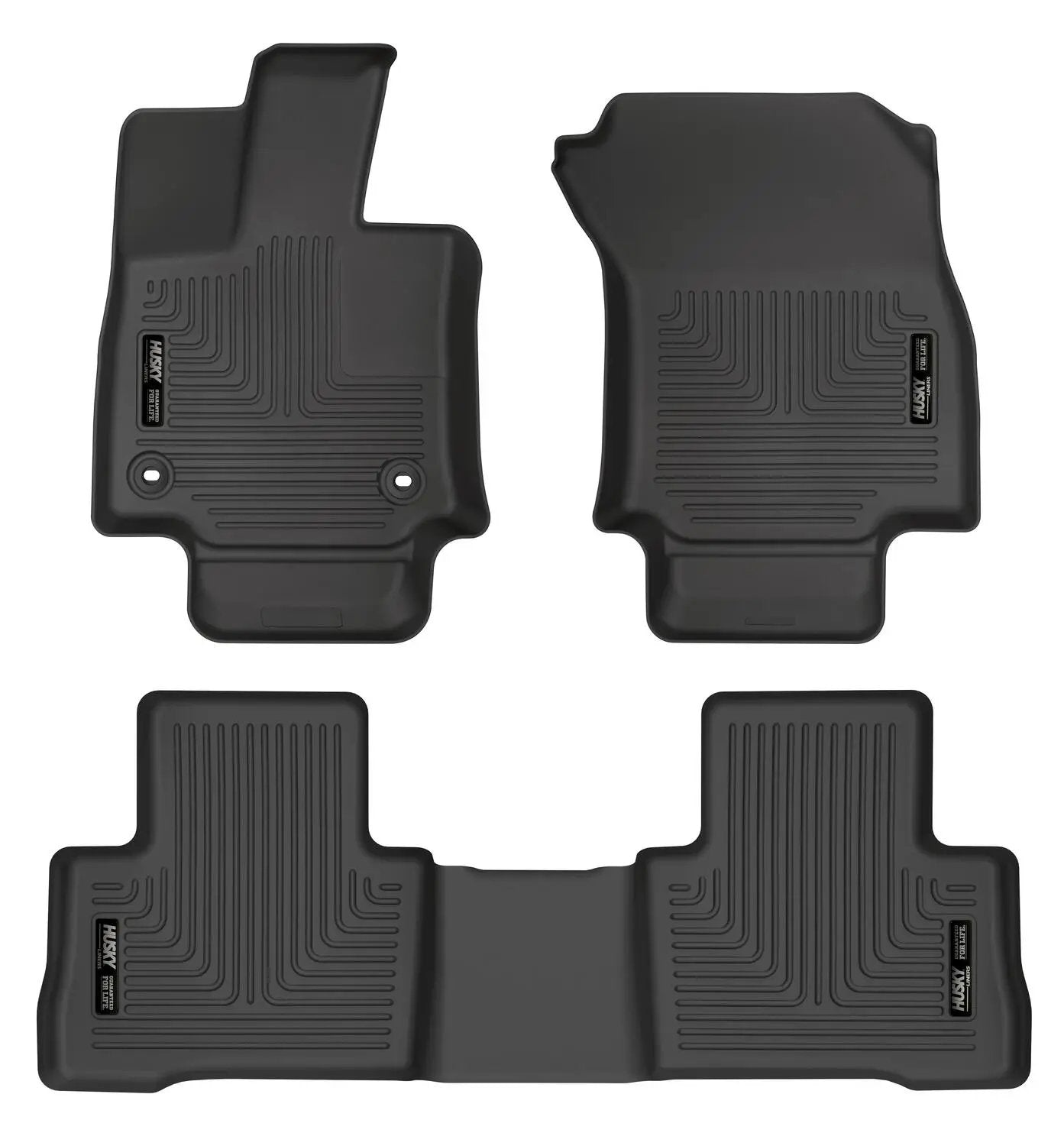 Weatherbeater - Front & 2nd Seat Floor Liners (Footwell Coverage) by Husky Liners