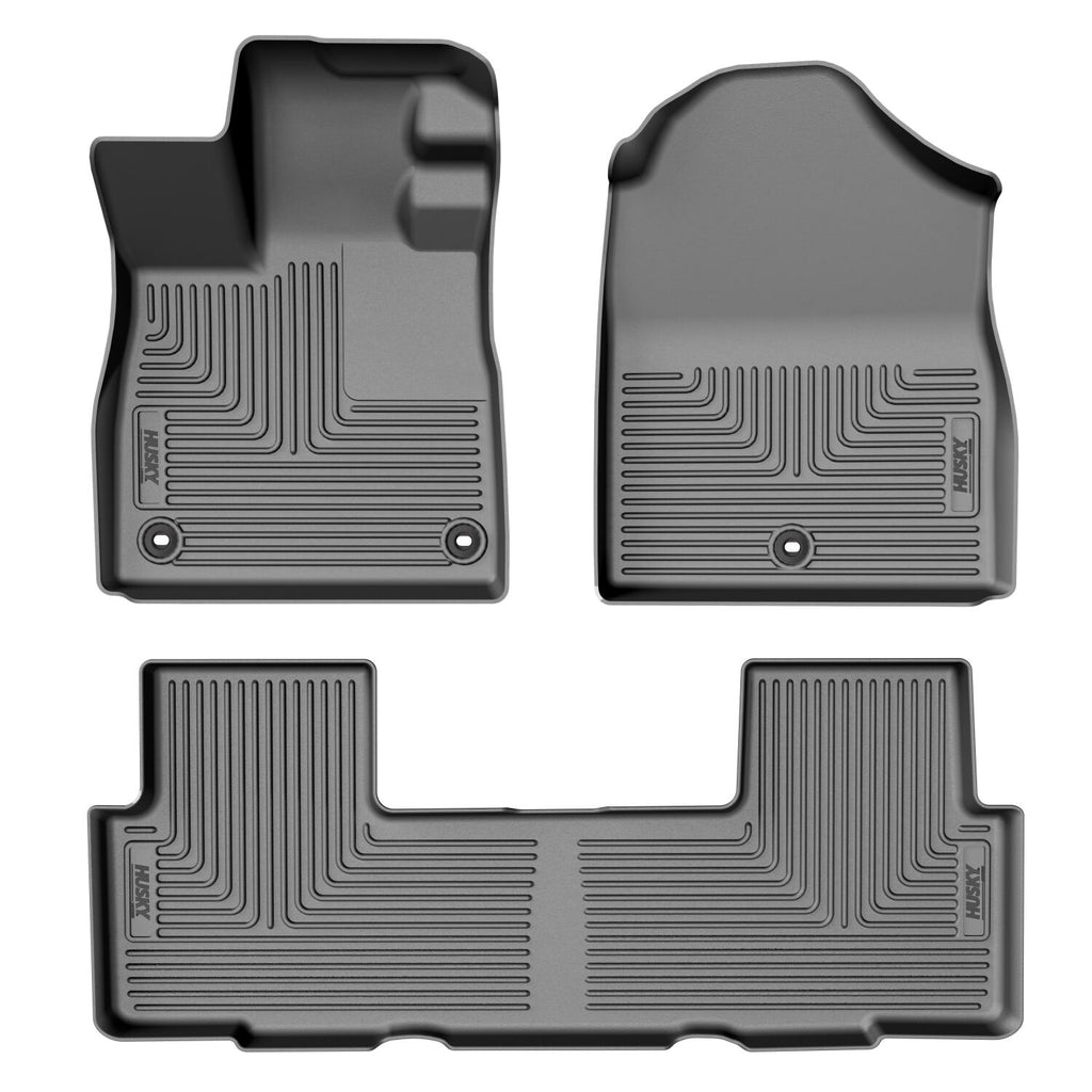 Weatherbeater Front And Second Seat Floor Liner Set; Black 96131 by Husky Liners