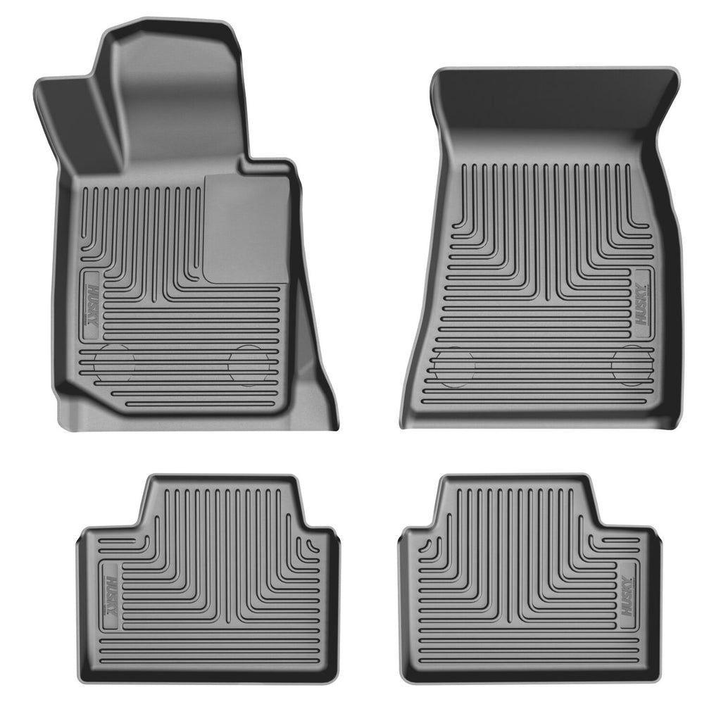 Weatherbeater Front And Second Seat Floor Liner Set; Black 96141 by Husky Liners
