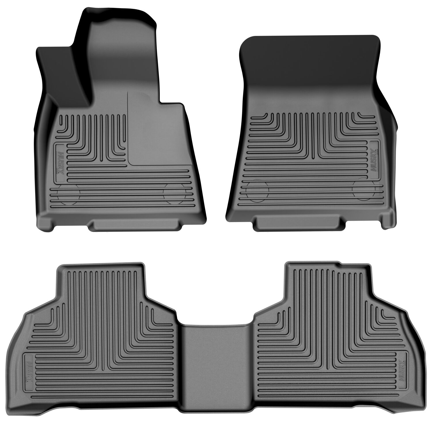 Weatherbeater Front And Second Seat Floor Liner Set; Black 96151 by Husky Liners