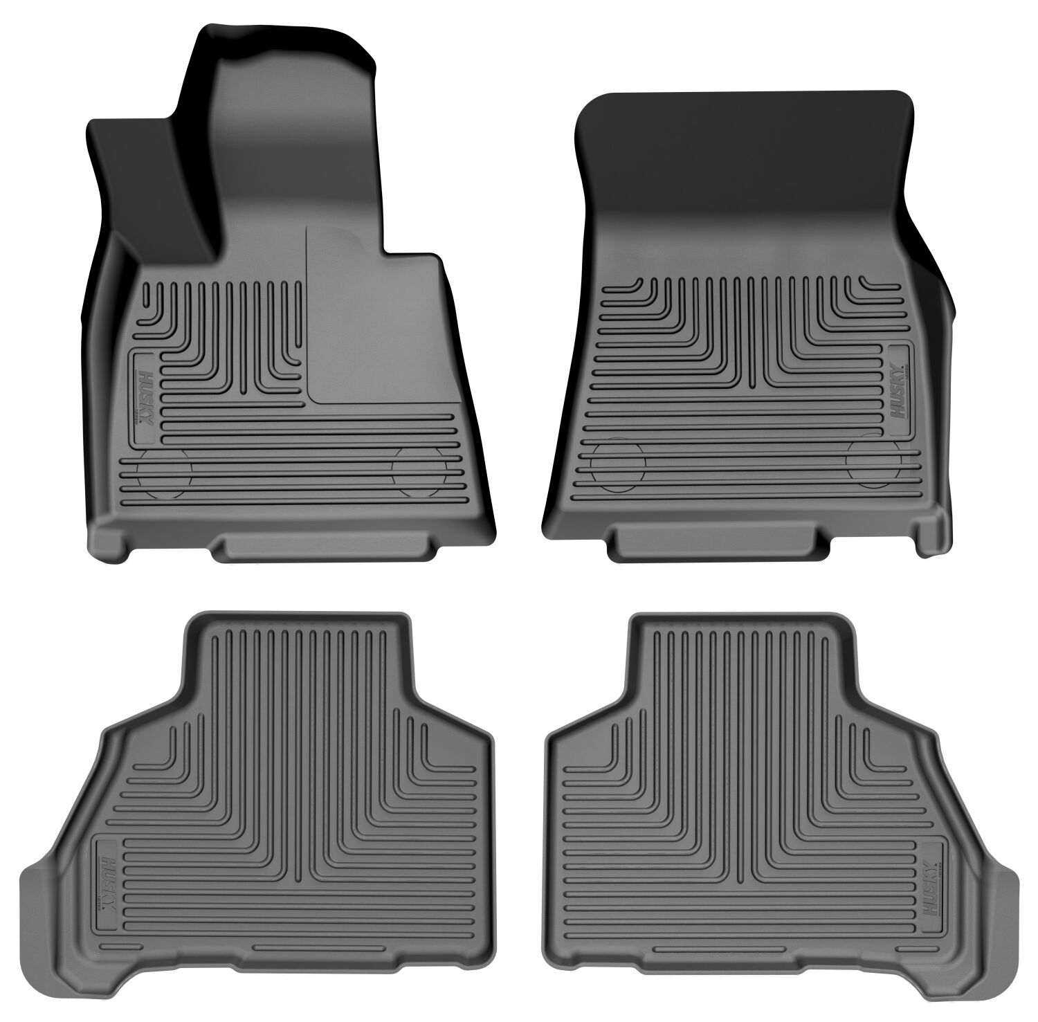 Weatherbeater Front And Second Seat Floor Liner Set; Black 96181 by Husky Liners