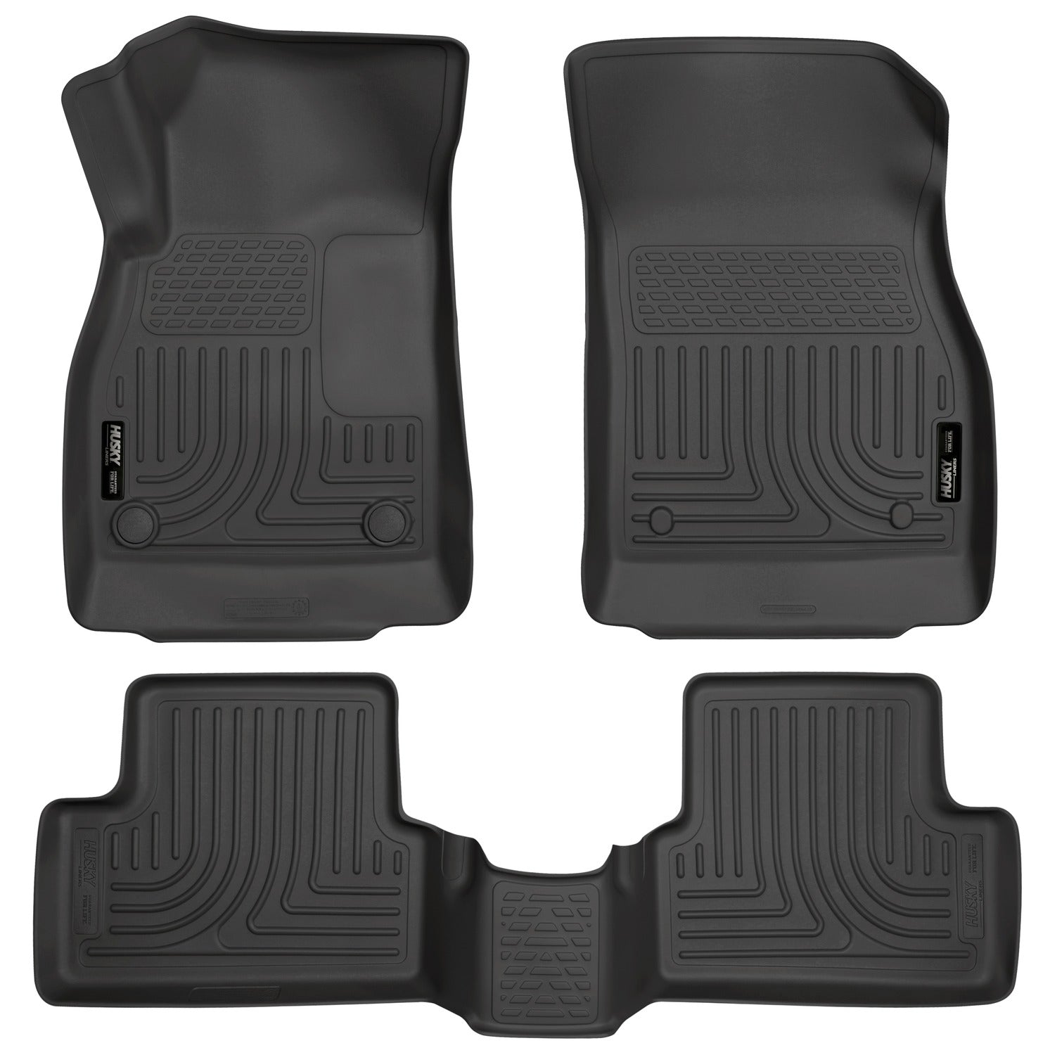 Husky Liners Weatherbeater - Front & 2nd Seat Floor Liners 98161 by Husky Liners