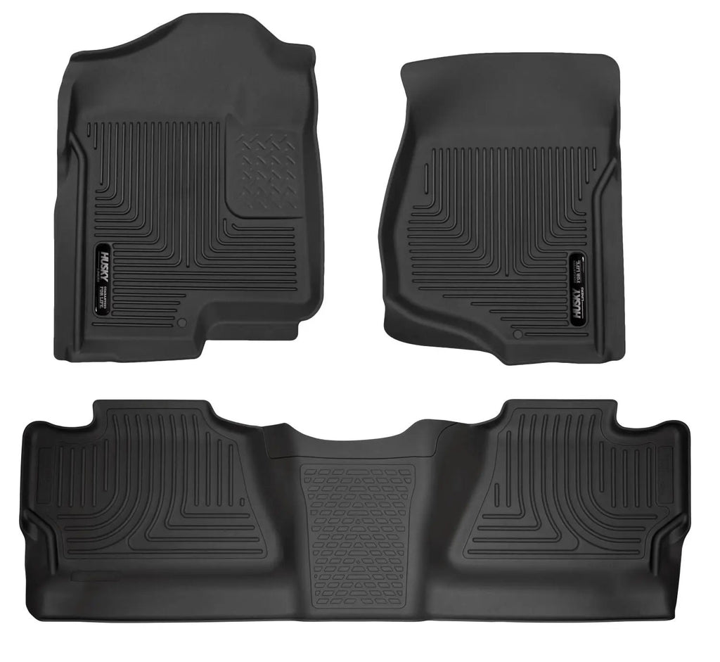 Weatherbeater - Front & 2nd Seat Floor Liners (Footwell Coverage) by Husky Liners