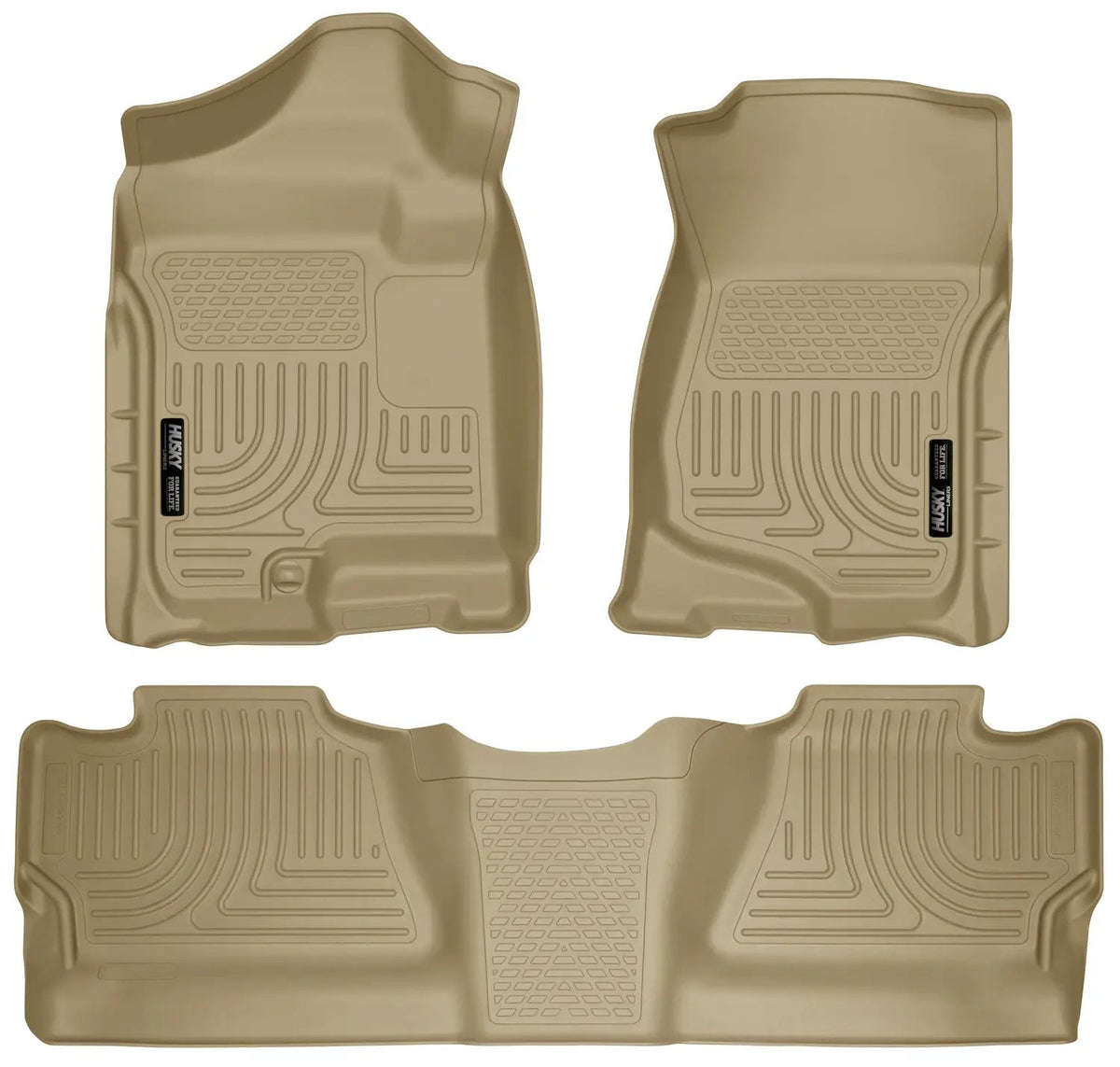 Weatherbeater - Front & 2nd Seat Floor Liners (Footwell Coverage) by Husky Liners
