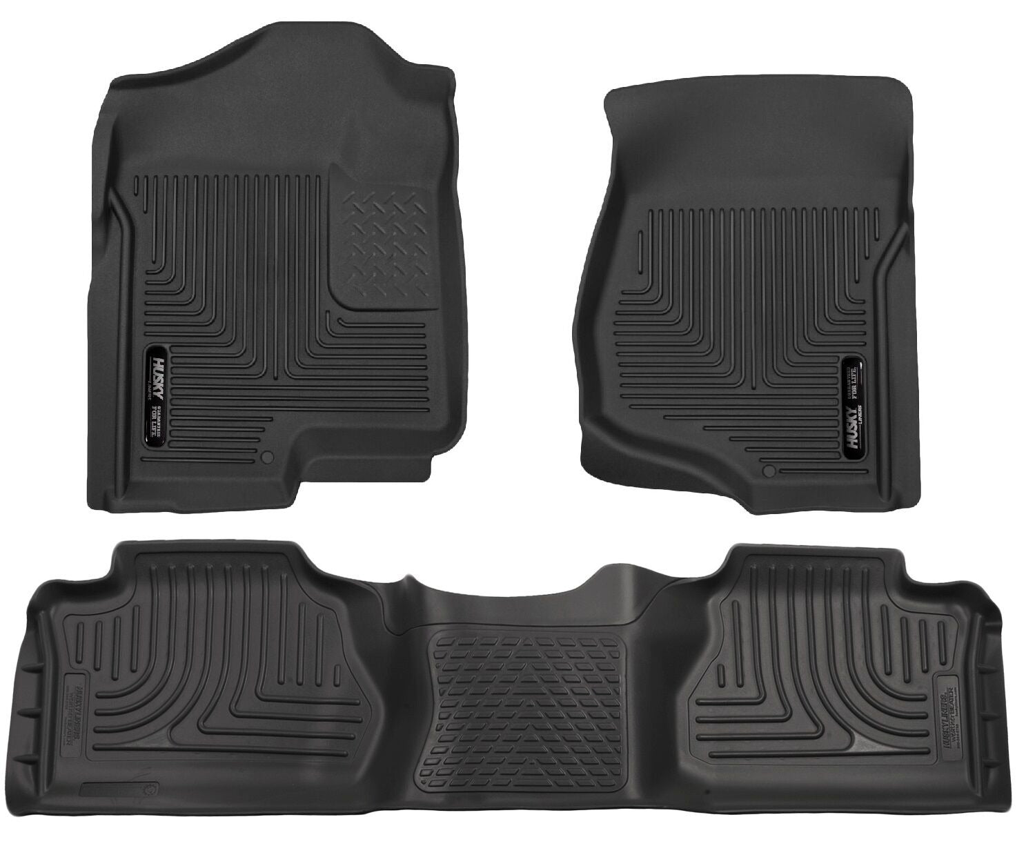 Husky Liners Weatherbeater - Front & 2nd Seat Floor Liners (Footwell Coverage) 98211 by Husky Liners