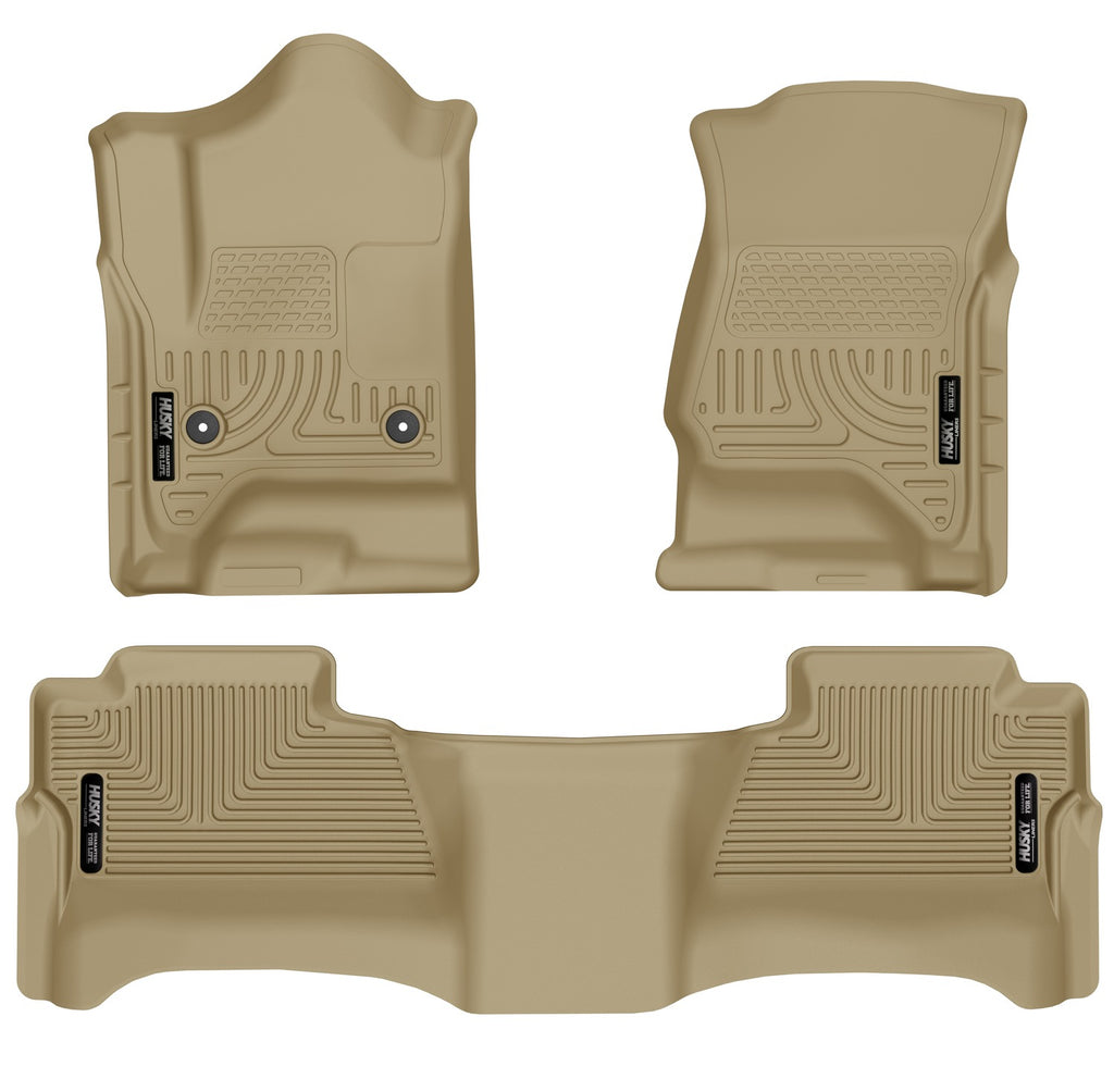 Husky Liners Weatherbeater - Front & 2nd Seat Floor Liners (Footwell Coverage) 98233 by Husky Liners