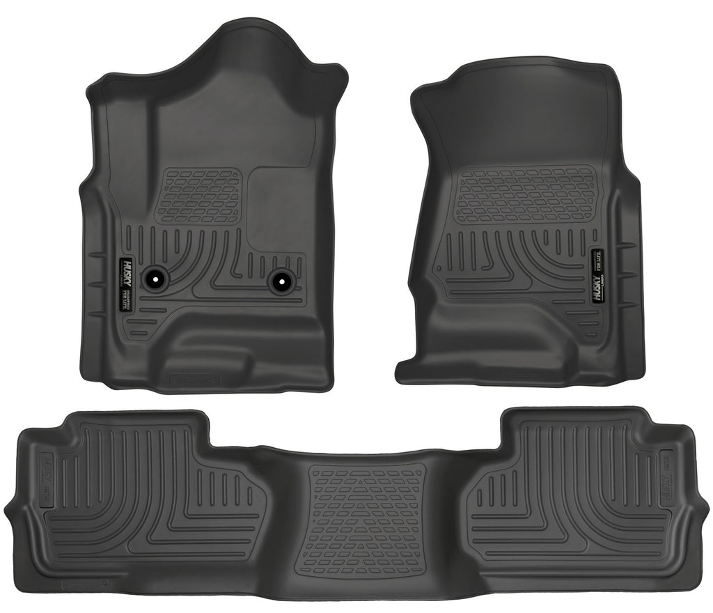 Husky Liners Weatherbeater - Front & 2nd Seat Floor Liners (Footwell Coverage) 98241 by Husky Liners