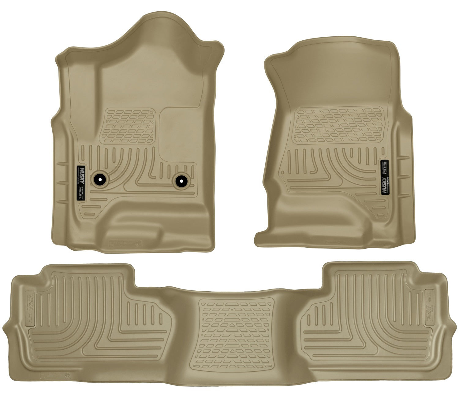 Husky Liners Weatherbeater - Front & 2nd Seat Floor Liners (Footwell Coverage) 98243 by Husky Liners