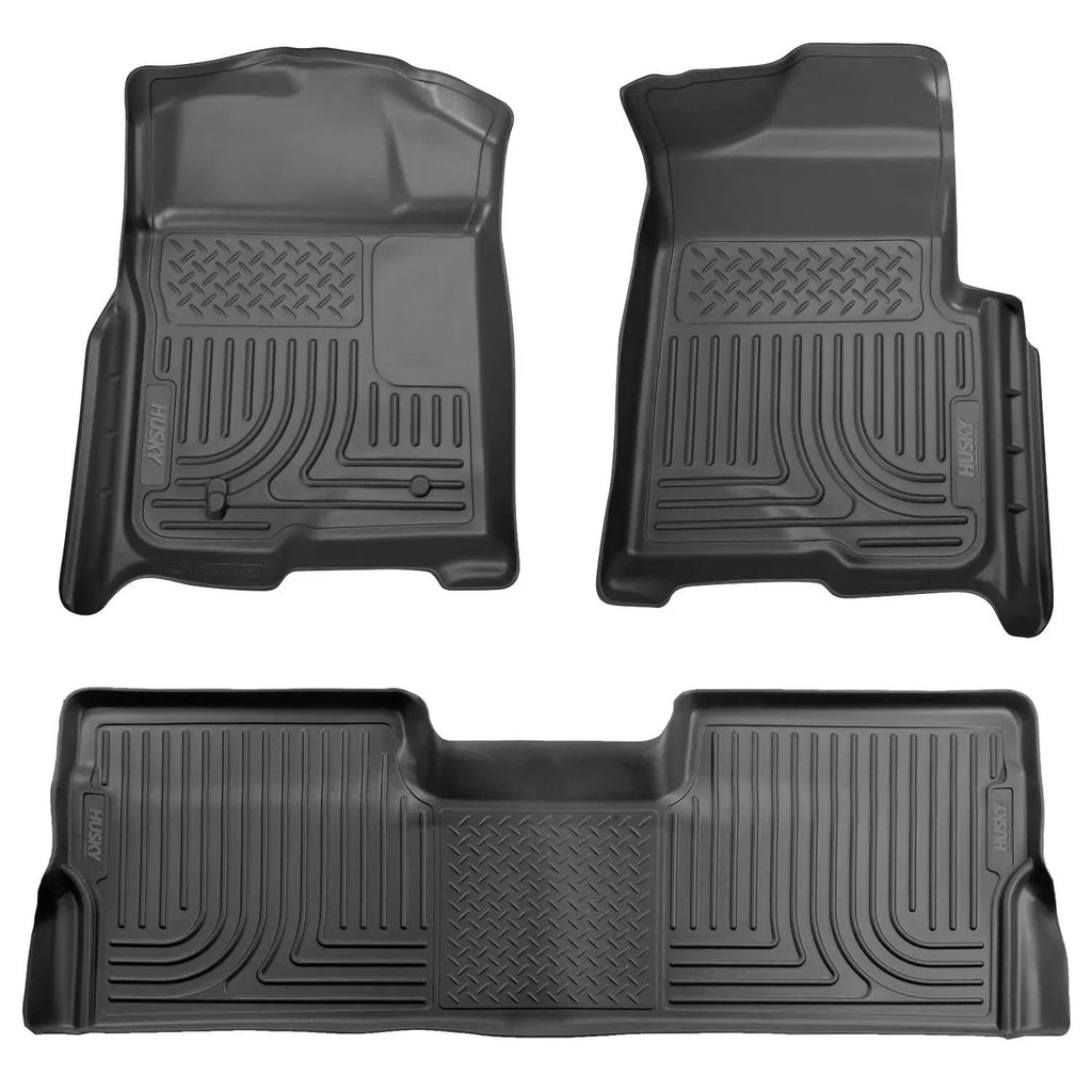 Weatherbeater - Front & 2nd Seat Floor Liners (Footwell Coverage) by Husky Liners