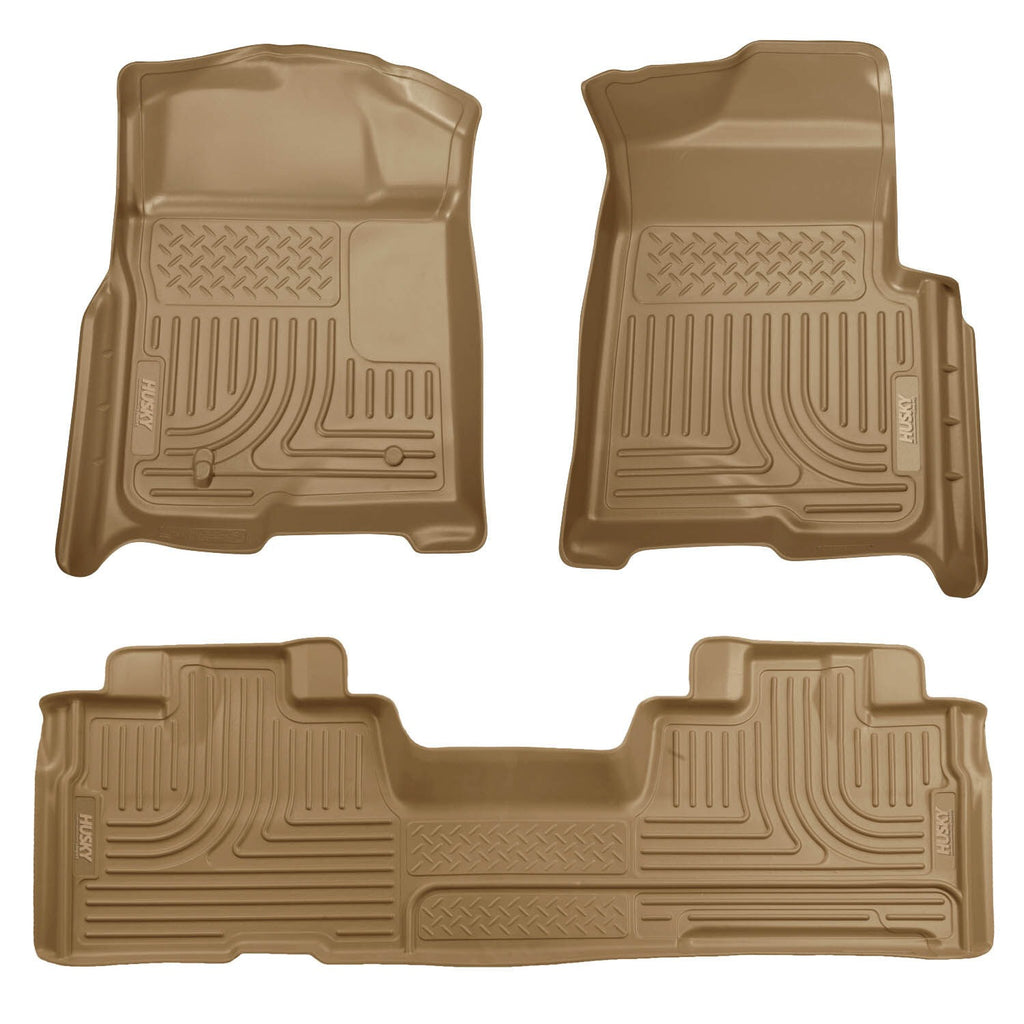 Husky Liners Weatherbeater - Front & 2nd Seat Floor Liners (Footwell Coverage) 98343 by Husky Liners