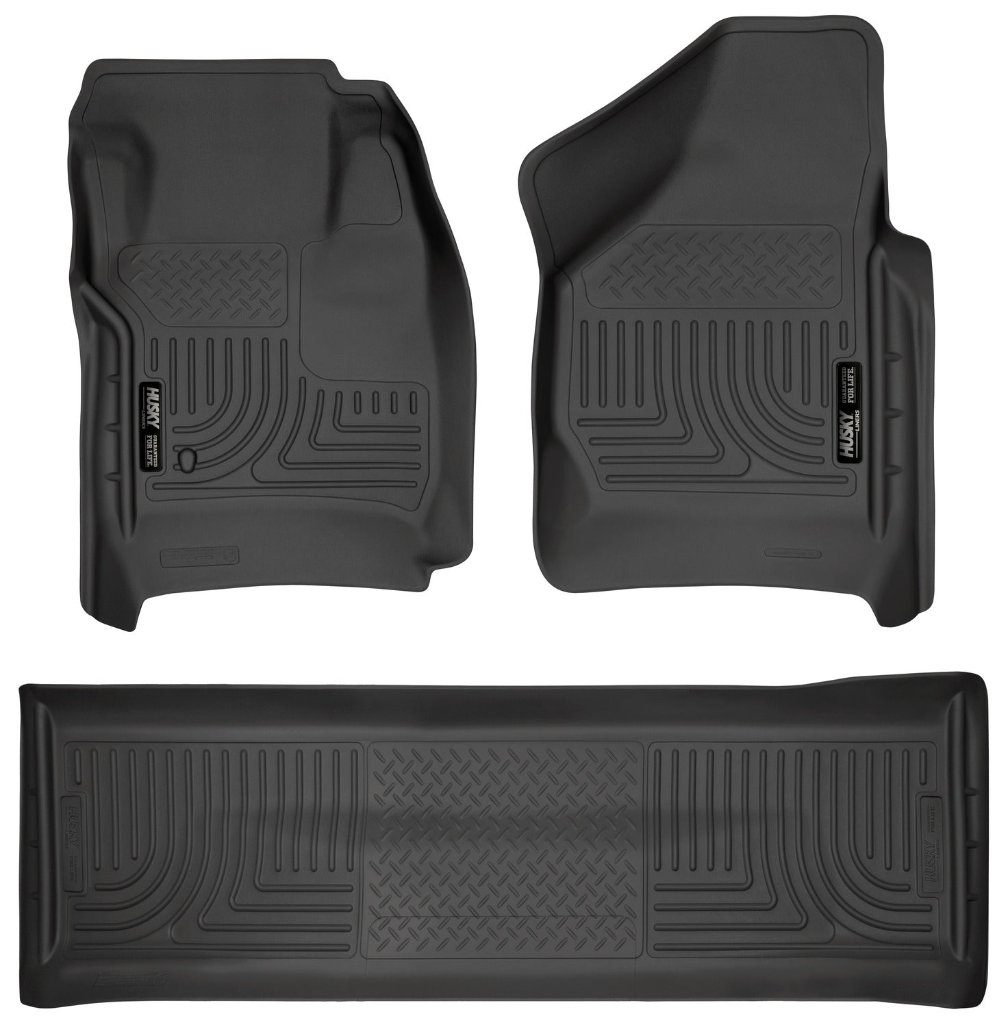 Husky Liners Weatherbeater - Front & 2nd Seat Floor Liners (Footwell Coverage) 98381 by Husky Liners