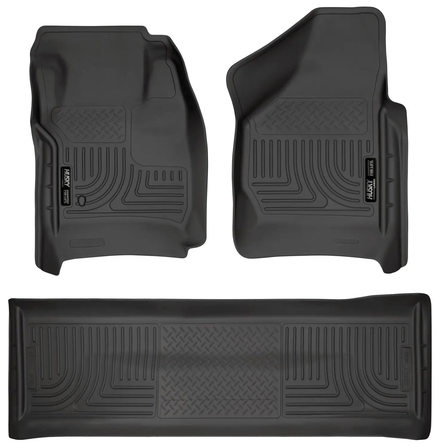 Weatherbeater - Front & 2nd Seat Floor Liners (Footwell Coverage) by Husky Liners