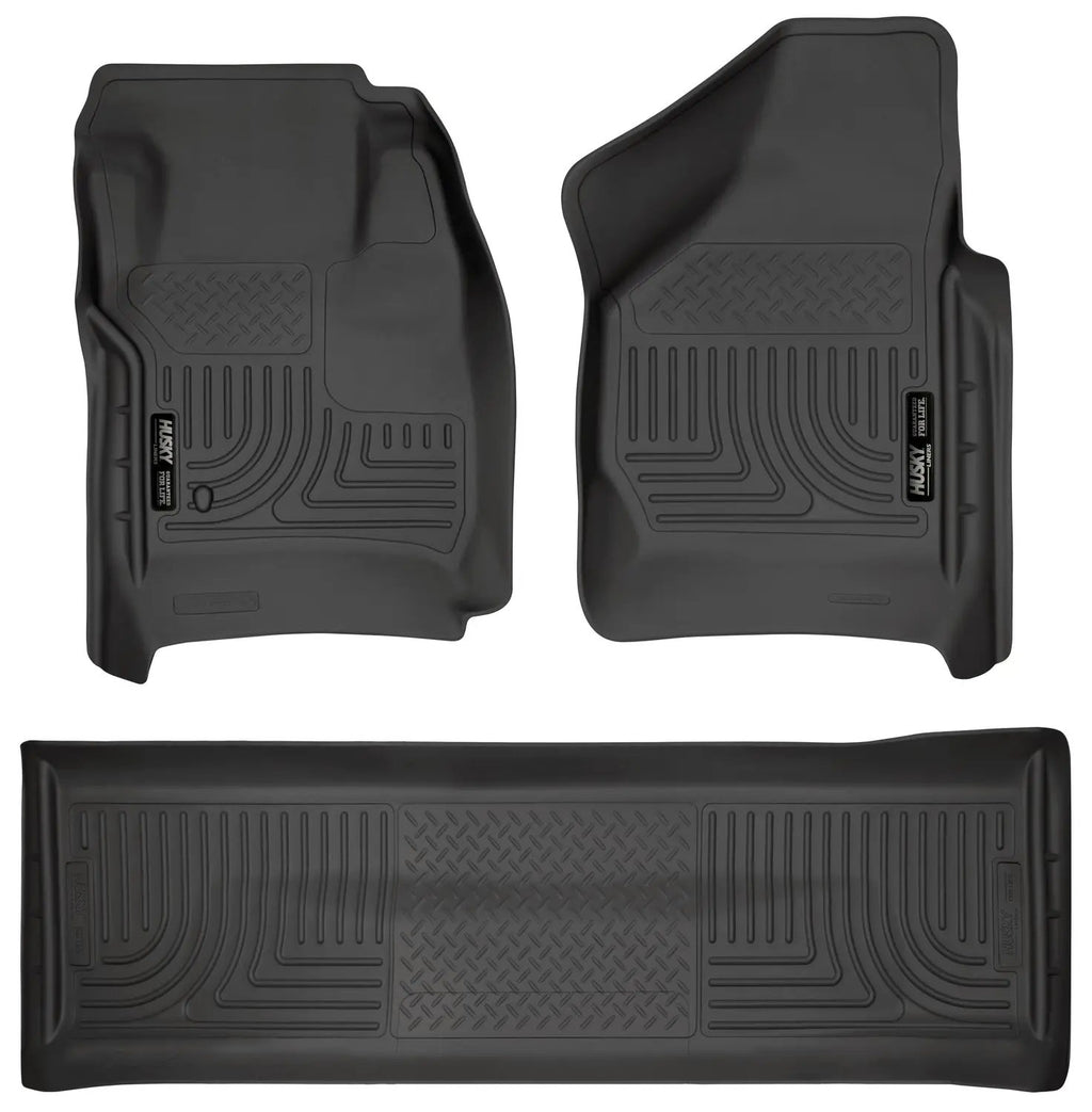 Weatherbeater - Front & 2nd Seat Floor Liners (Footwell Coverage) by Husky Liners