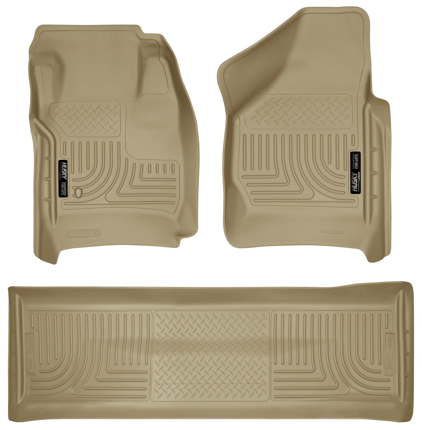 Husky Liners Weatherbeater - Front & 2nd Seat Floor Liners (Footwell Coverage) 98383 by Husky Liners
