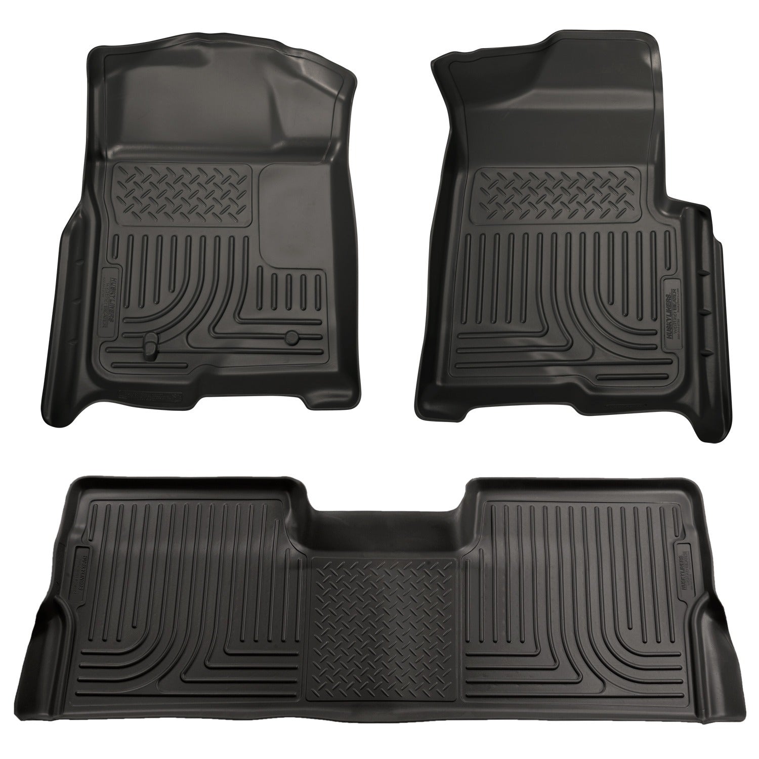 Husky Liners Weatherbeater - Front & 2nd Seat Floor Liners (Footwell Coverage) 98391 by Husky Liners