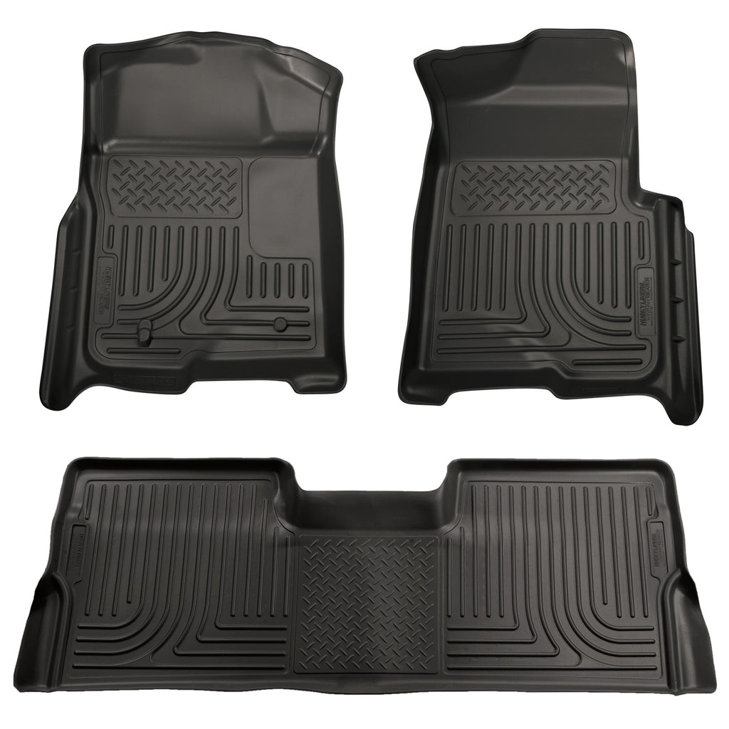 Weatherbeater - Front & 2nd Seat Floor Liners (Footwell Coverage) by Husky Liners
