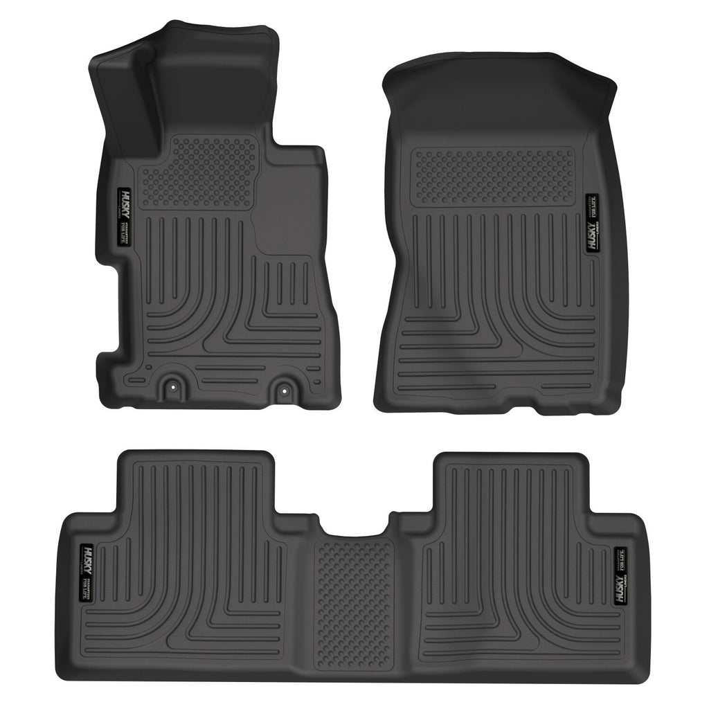 Husky Liners Weatherbeater - Front & 2nd Seat Floor Liners 98411 by Husky Liners