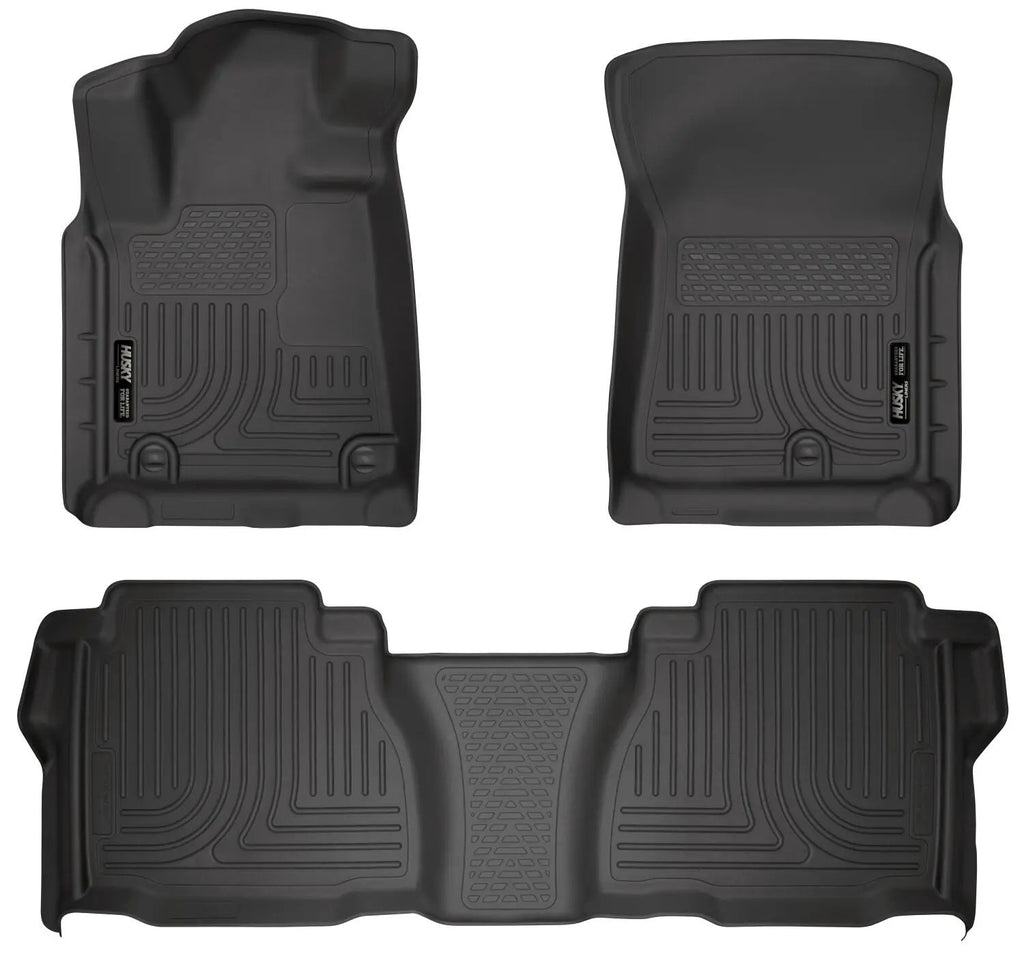 Weatherbeater - Front & 2nd Seat Floor Liners (Footwell Coverage) by Husky Liners