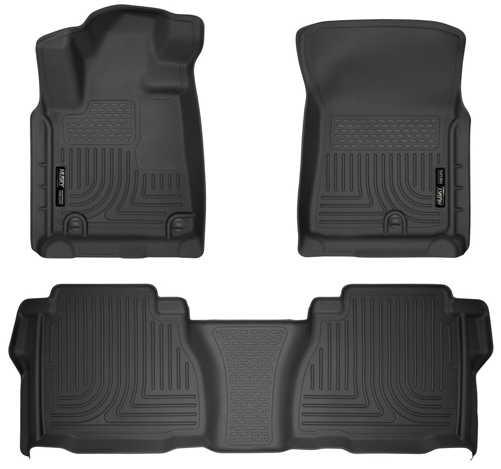 Weatherbeater - Front & 2nd Seat Floor Liners (Footwell Coverage) by Husky Liners