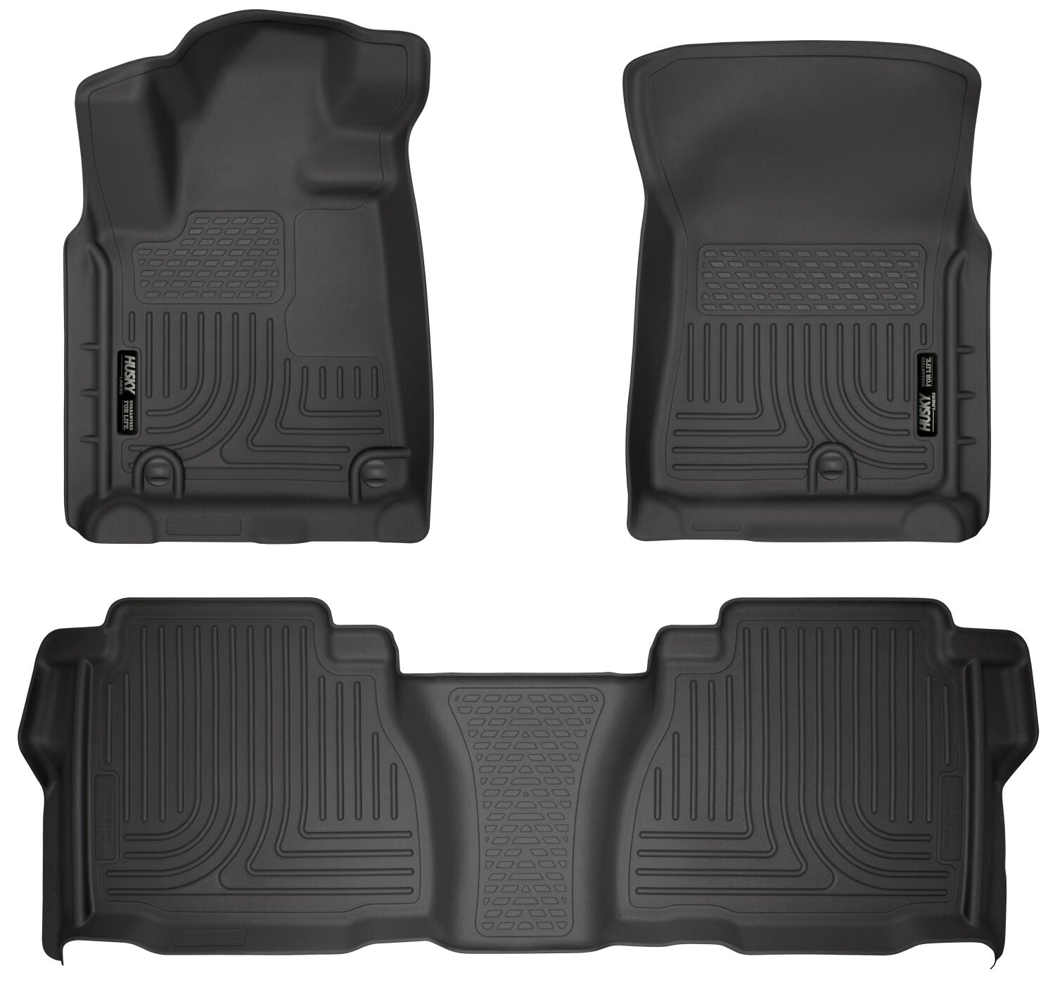 Weatherbeater - Front & 2nd Seat Floor Liners (Footwell Coverage) by Husky Liners