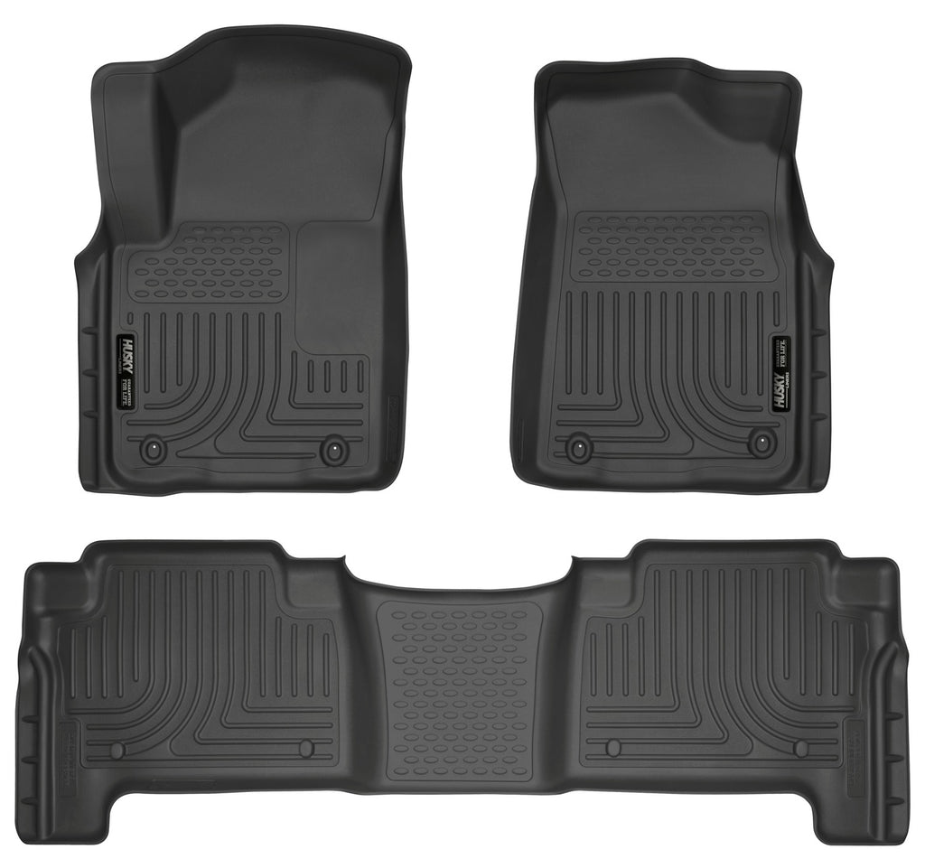 Husky Liners Weatherbeater - Front & 2nd Seat Floor Liners 98611 by Husky Liners