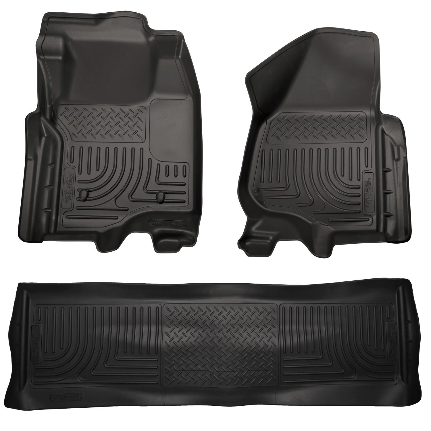 Husky Liners Weatherbeater - Front & 2nd Seat Floor Liners (Footwell Coverage) 98711 by Husky Liners