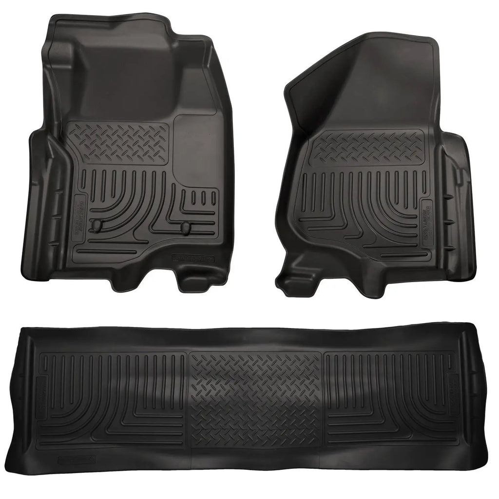 Weatherbeater - Front & 2nd Seat Floor Liners (Footwell Coverage) by Husky Liners