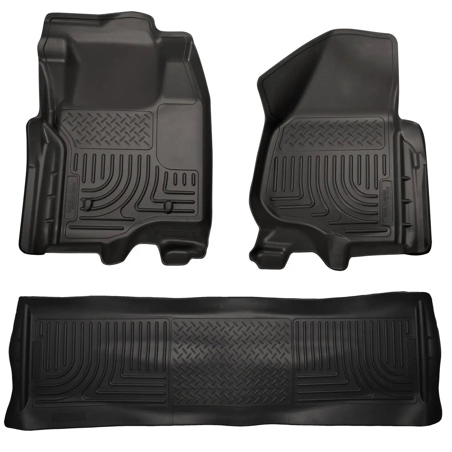 Weatherbeater - Front & 2nd Seat Floor Liners (Footwell Coverage) by Husky Liners