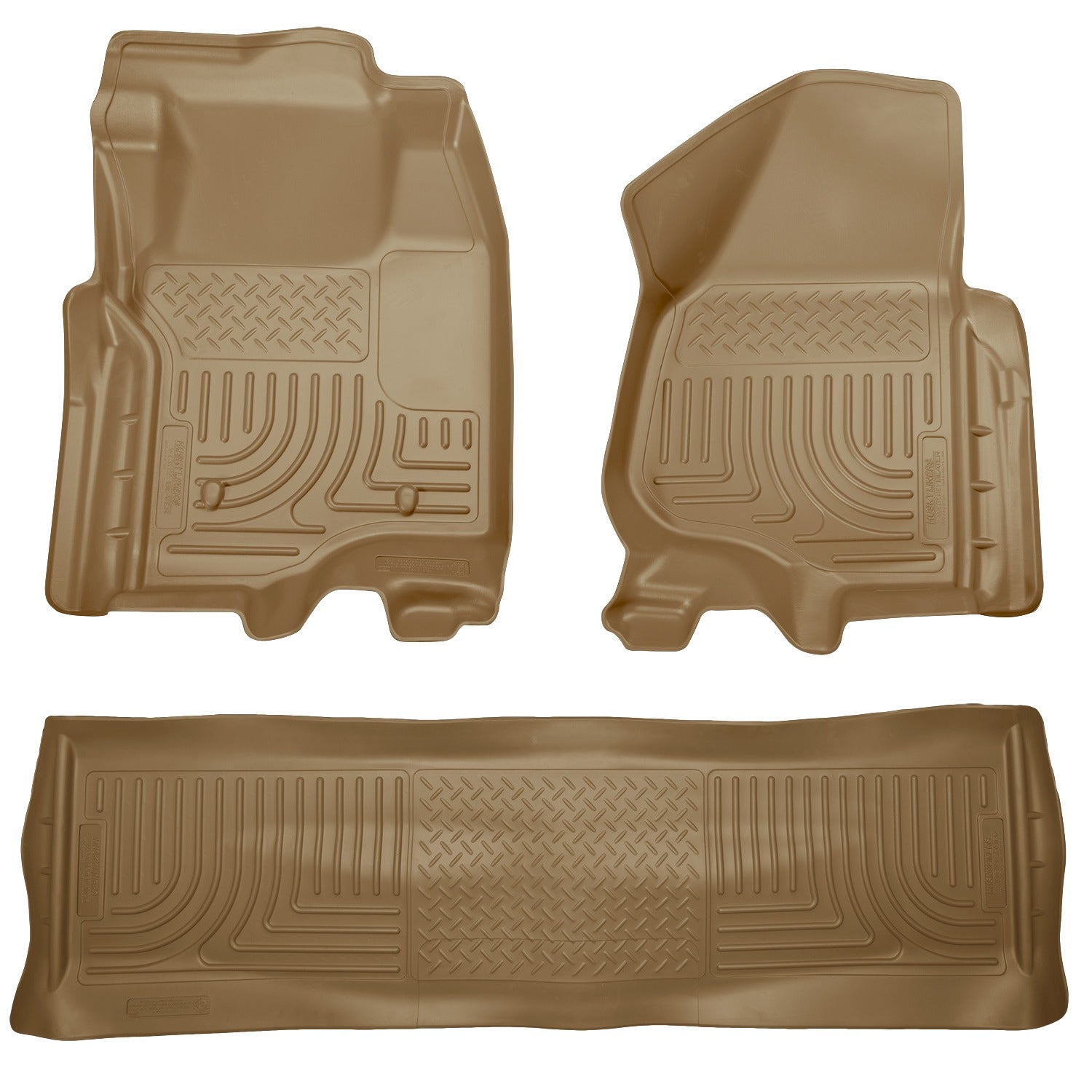 Husky Liners Weatherbeater - Front & 2nd Seat Floor Liners (Footwell Coverage) 98713 by Husky Liners