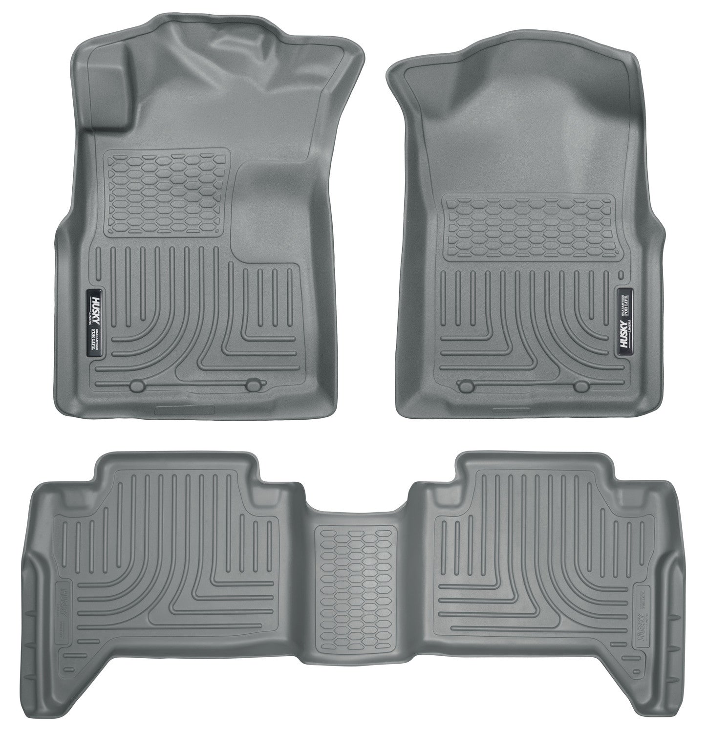 Weatherbeater - Front & 2nd Seat Floor Liners (Footwell Coverage) by Husky Liners