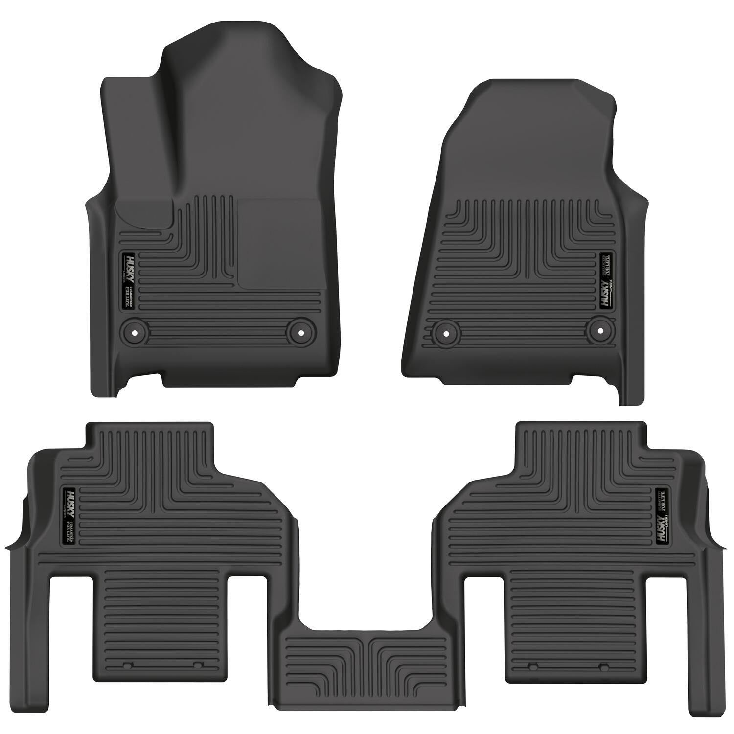 Husky Weatherbeater Front & 2nd Seat Floor Liners (Footwell Coverage) 99061 by Husky Liners